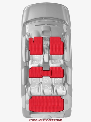 ЭВА коврики «Queen Lux» комплект для Honda Clarity